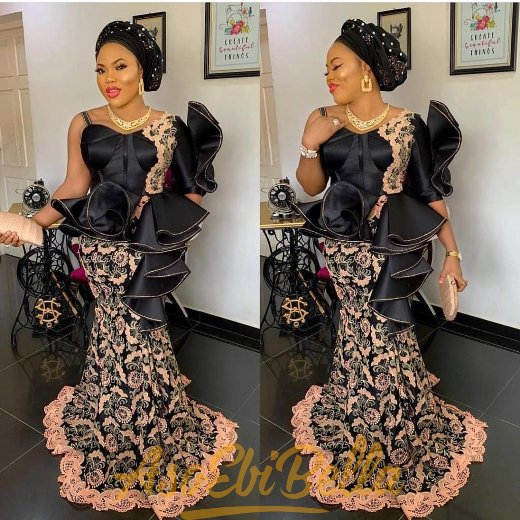 #EbFabLook Vol 47: Try This New Ladies Aso-Ebi Style Worn From 2nd-10th March 2019