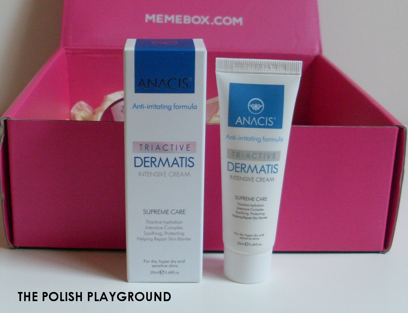 Memebox #57 For Dry & Sensitive Skin Unboxing - ANACIS Triactive Dermatis Intensive Cream