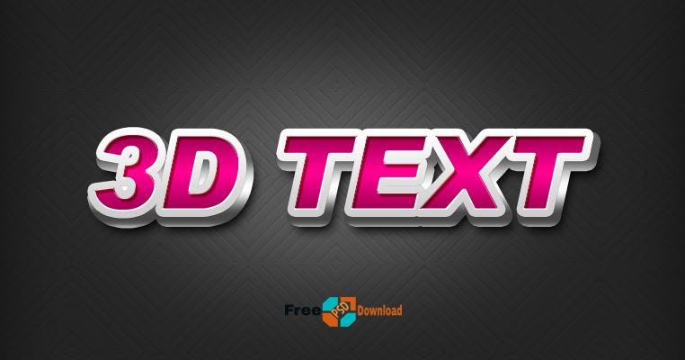 3D Text Effect Free PSD Downloads - Get Reviews & Download