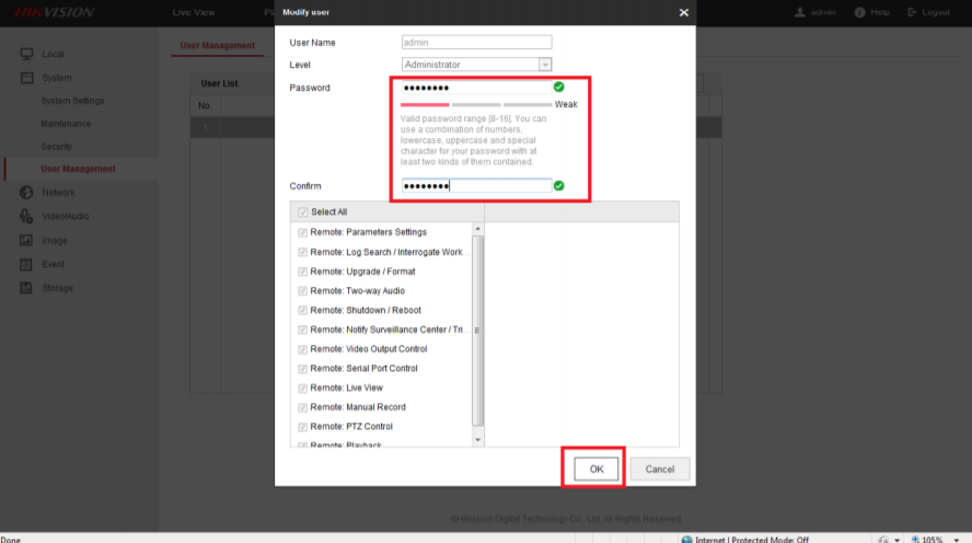 Hikvision Default Password