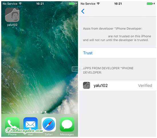Hướng dẫn cách jailbreak iOS 10.2 Huong dan cach jailbreak iOS 10.2