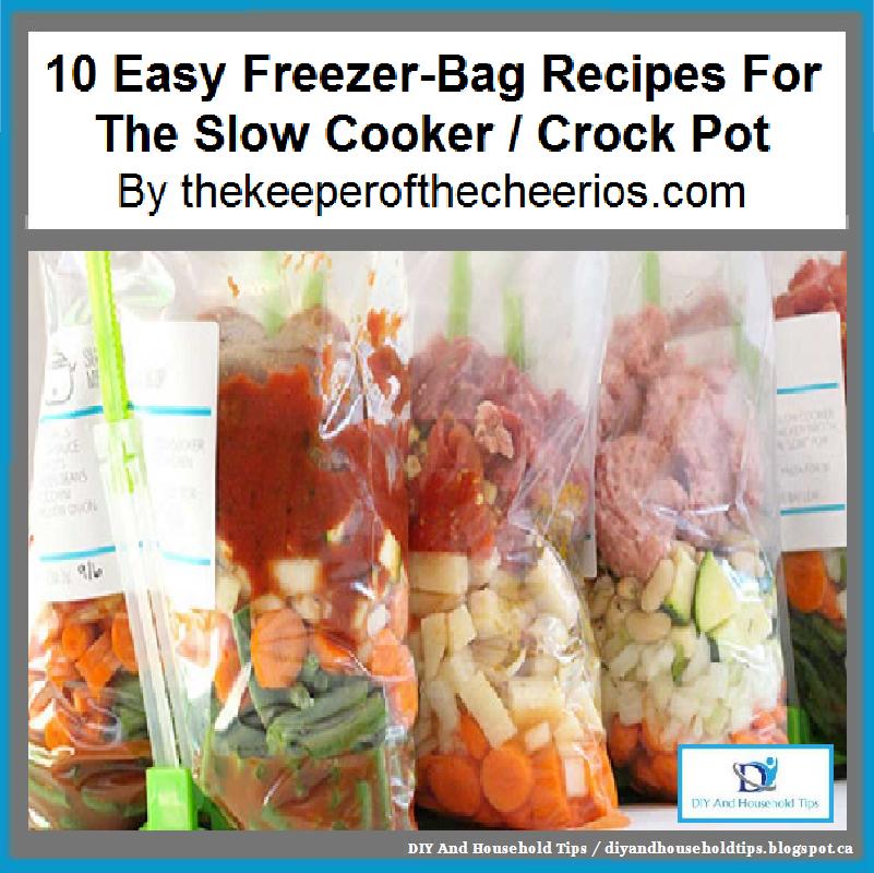 DIY And Household Tips 10 Easy FreezerBag Recipes For The Slow Cooker