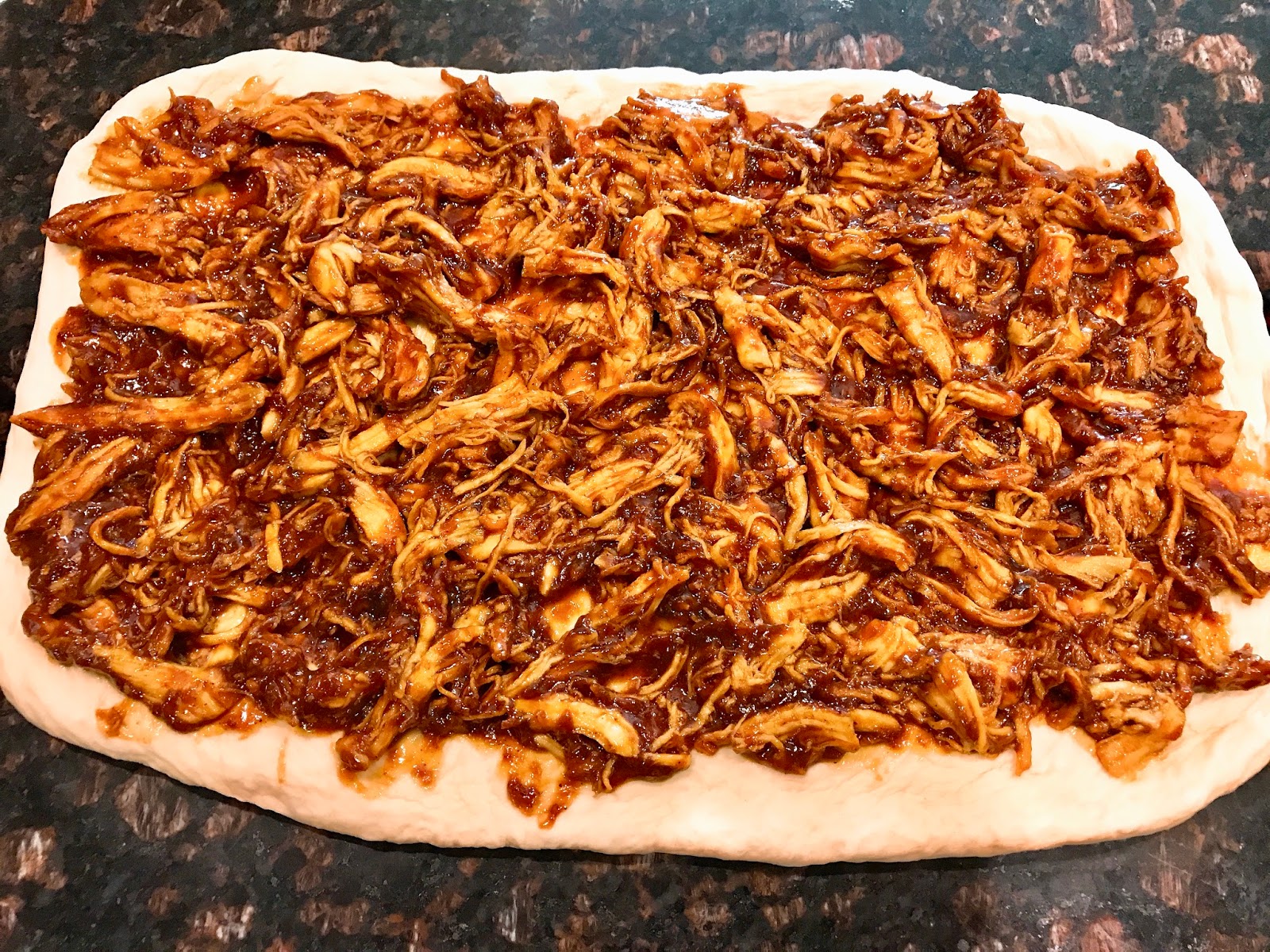 Barbecued Chicken "Cinnamon" Rolls