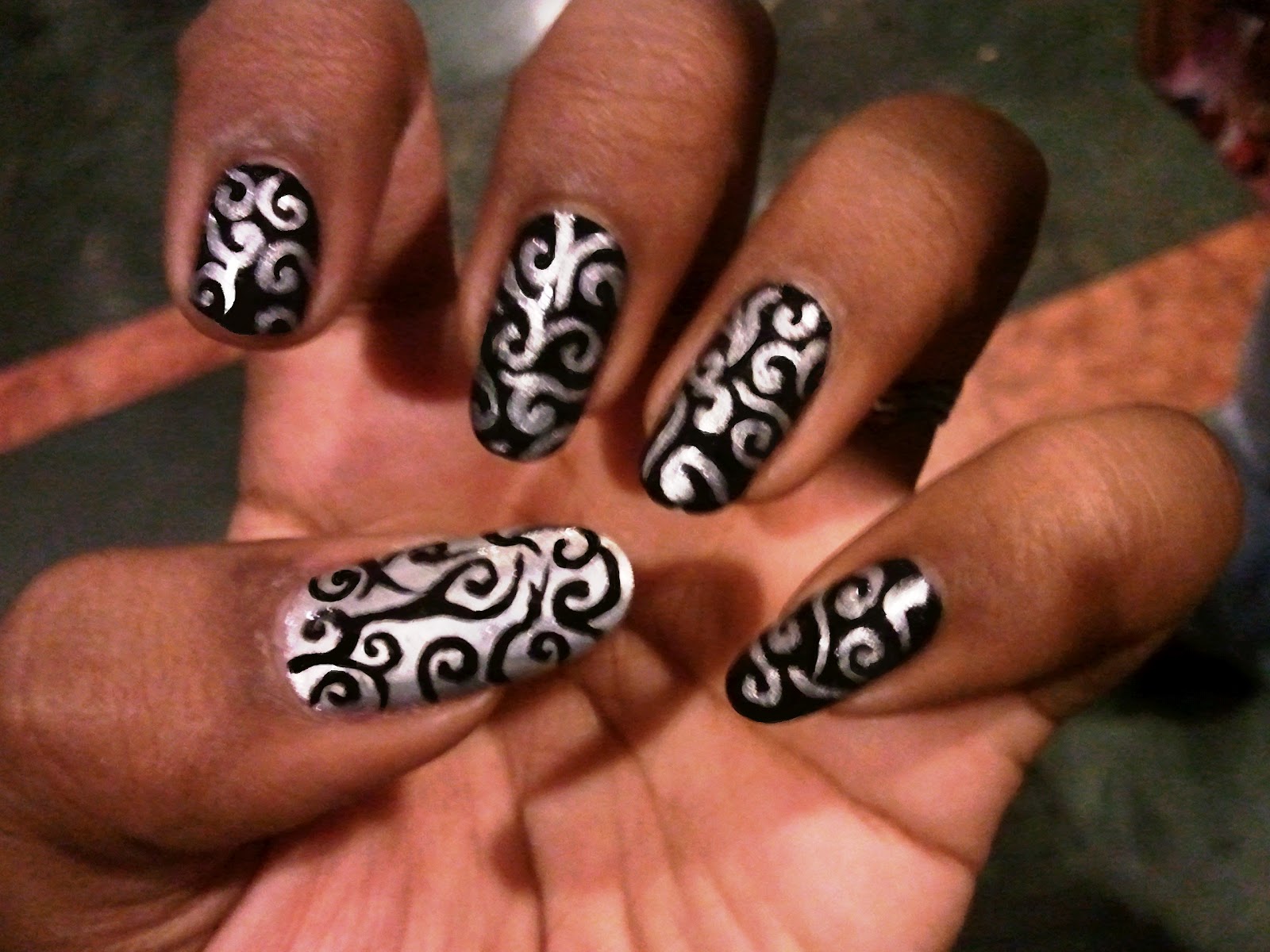 Black and Silver Nail Designs - wide 3