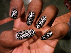 nail silver designs nails dark polish bottom styles swirls pretty corner simple winter spider web