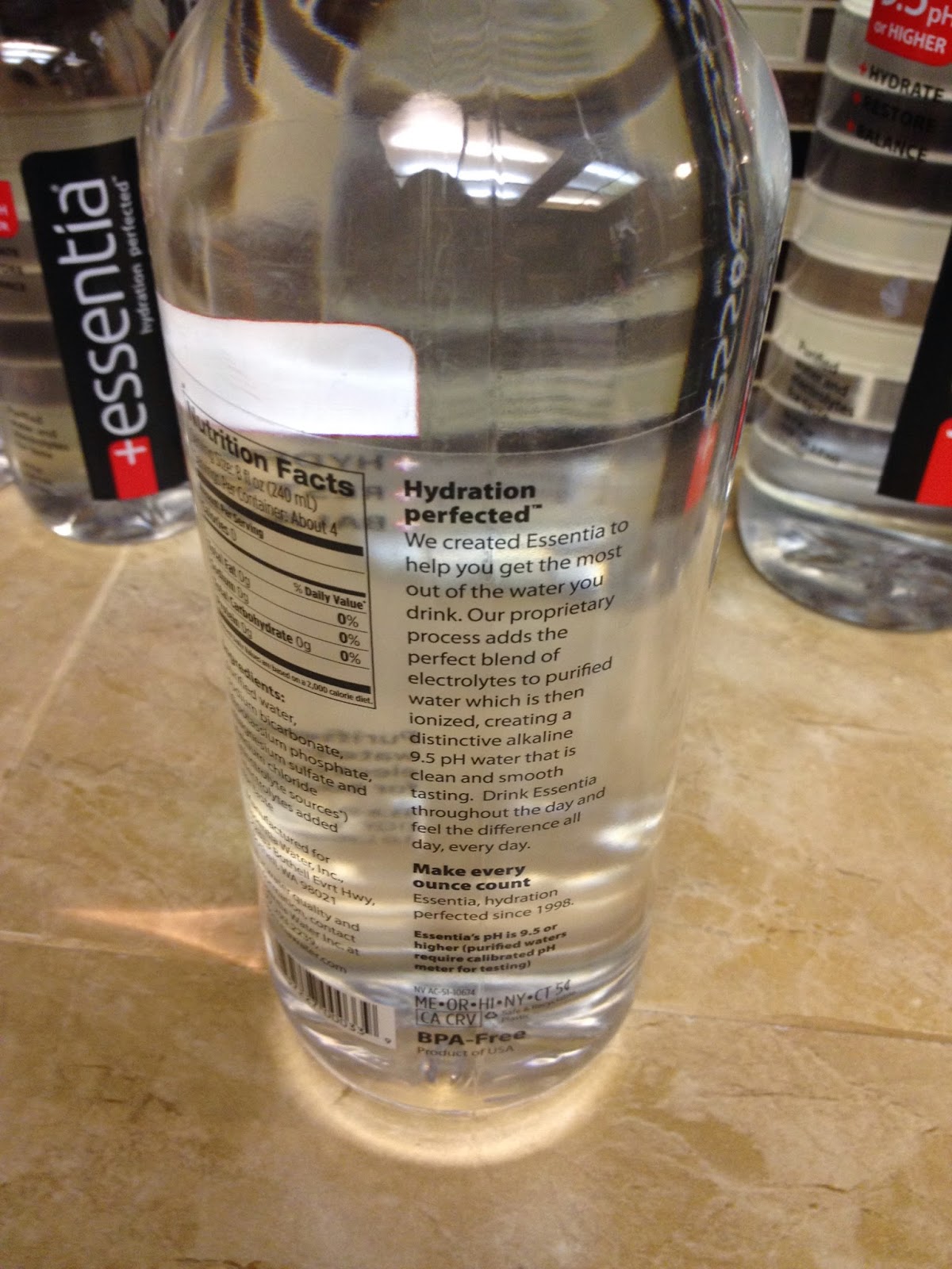 Crazy Life as Mom Essentia water review and giveaway