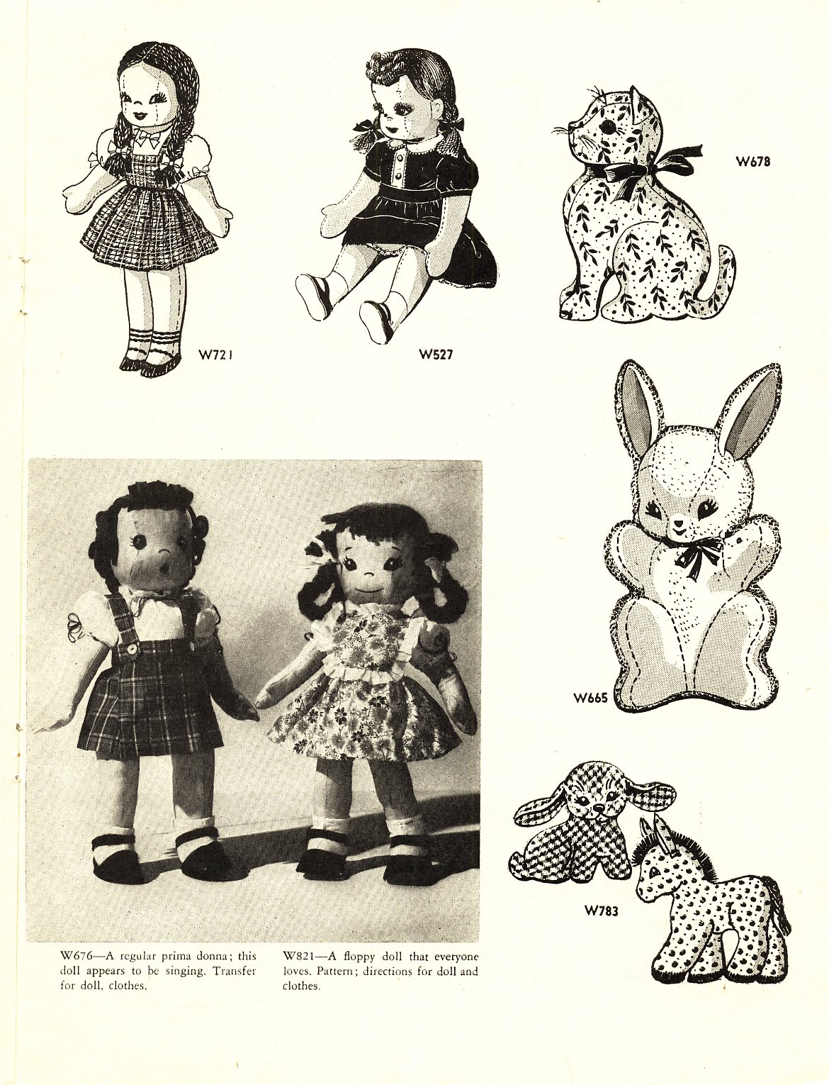Vintage Cloth Doll Pattern 99