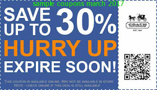 Coach coupons march Coach coupons march
