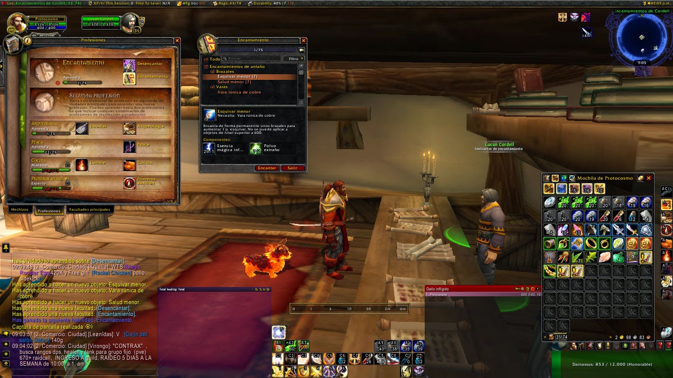 Guía starter para subir encantamiento. Una guía fácil y rápida.