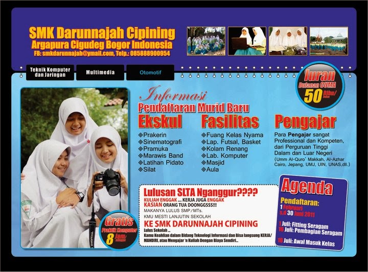 PONDOK PESANTREN DARUNNAJAH logo smk darunnajah 2 cipining