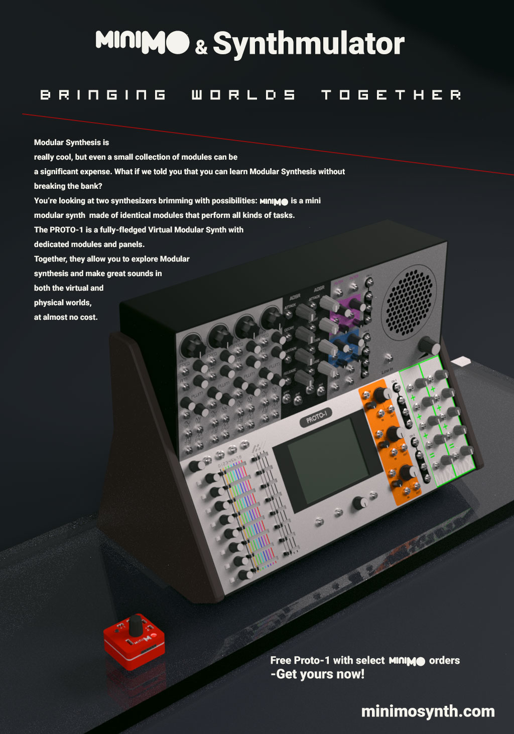 MATRIXSYNTH miniMO & Synthmulator Modular Synthesizer Simulator