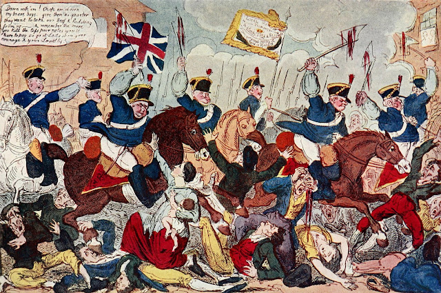 George Cruikshank The Massacre of Peterloo or Britons Strike Home