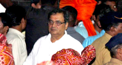 Subhash Ghai at Salman Khan's Ganpati visarjan stills