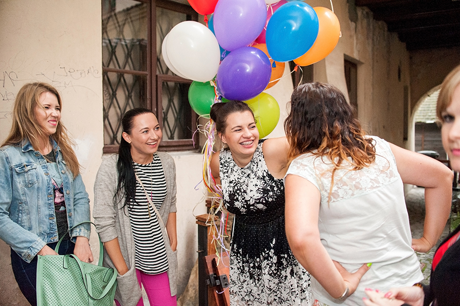 Wieczór panieński, Lublin, Stare Miasto, fotograf, dziewczyny, balony, sesja zdjęciowa