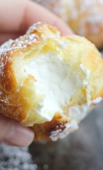 Classic Cream Puffs-Another recipes to try. I'm hoping her tip about putting the puffs in at -25 degrees of the desired temp, and then turning it up to 450 will make them puff better.