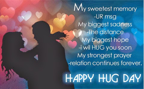 Hug Day 2017 Greeting cards for lover