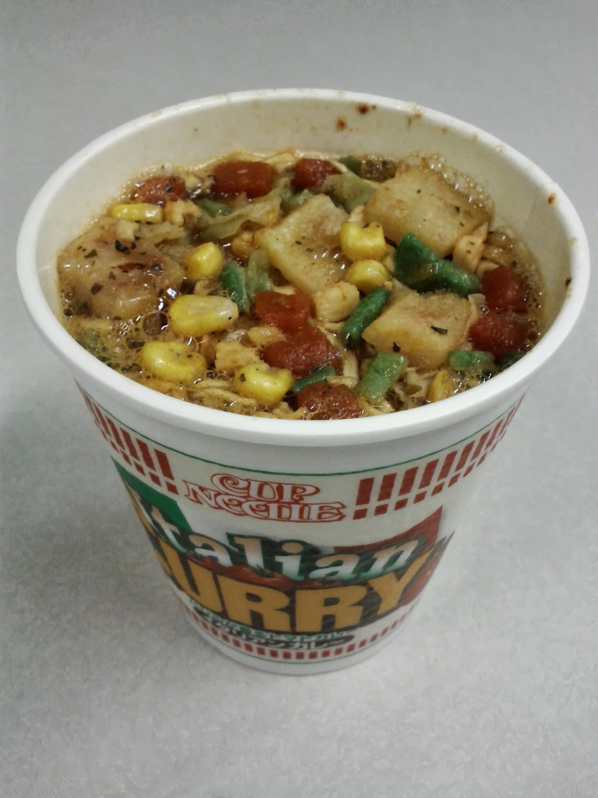 Nissin Cup Noodles for 711, Italian Curry, and Kalbi Garlic Flavours!