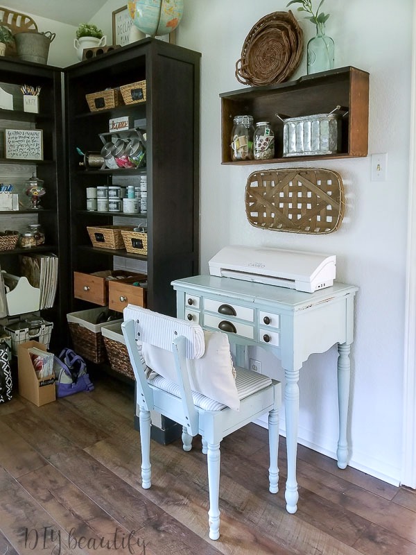Updating a Vintage Sewing Table and Chair DIY Beautify Creating