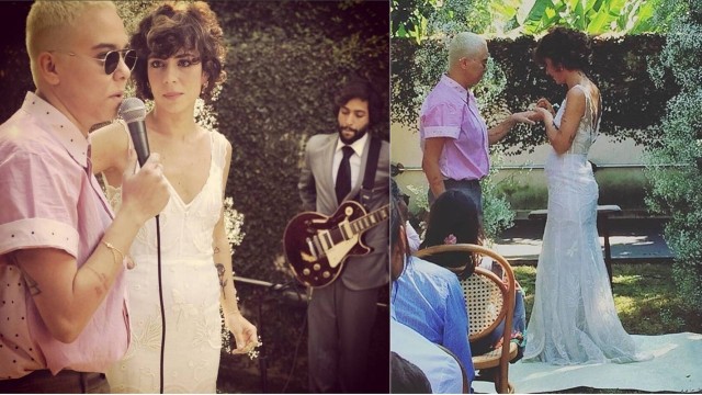 Maria Gadú e Lua Leça se casam em cerimônia ao ar livre em São Paulo; fotos Maria Gadú e Lua Leça se casam em cerimônia ao ar livre em São Paulo; fotos