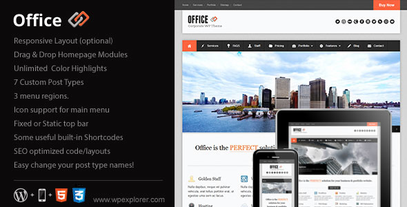 office responsive business theme nulled