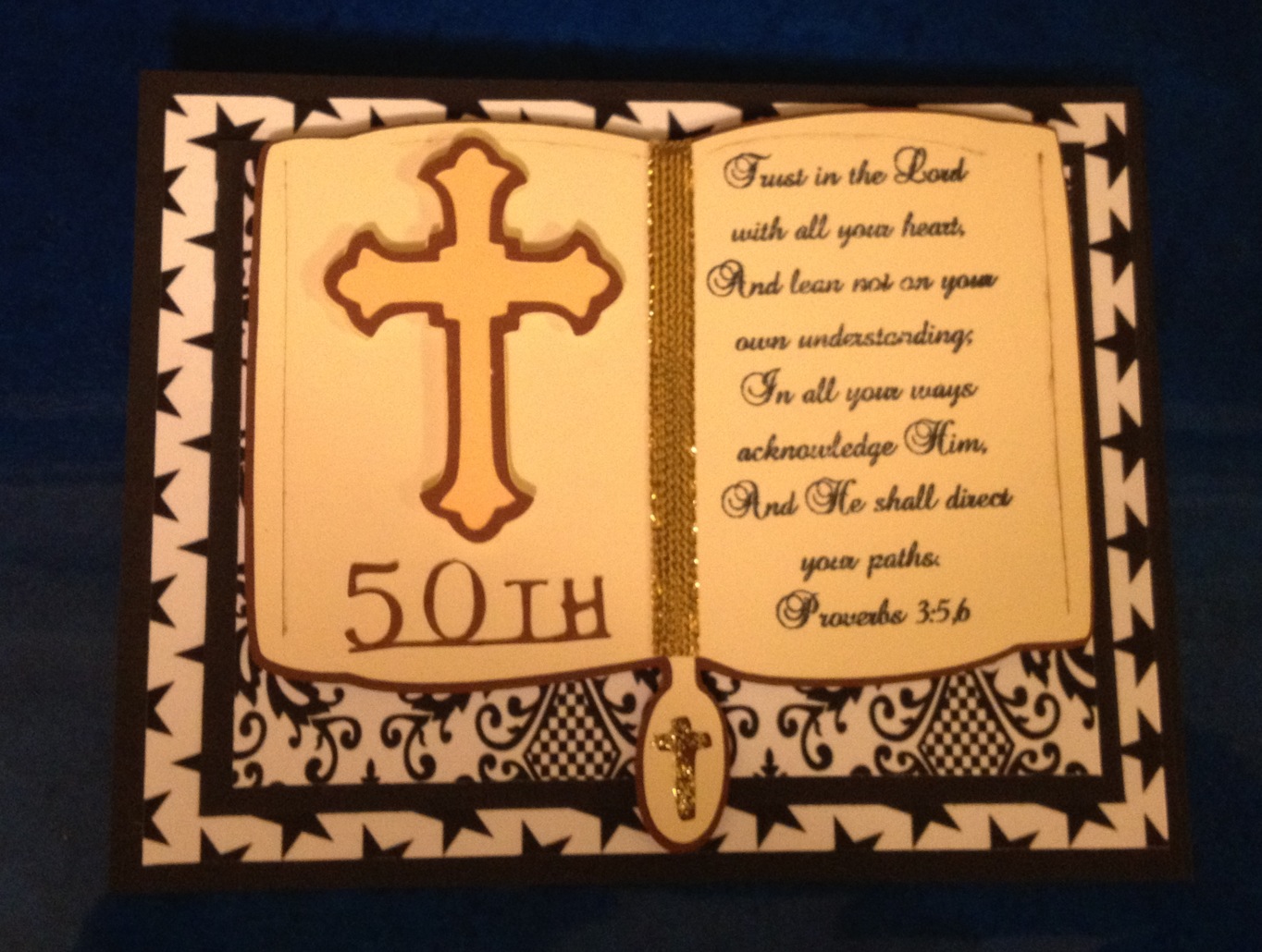  Marilyn's Crafts Bible Card Twisted Easel Style