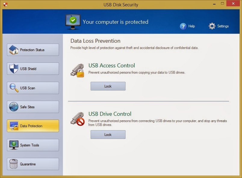 برنامج USB Disk Security 6.4.0.1 للحماية من فايروسات الفلاش ميموري usb
