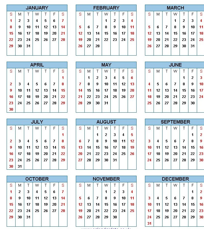 european calendar 2017 templetes