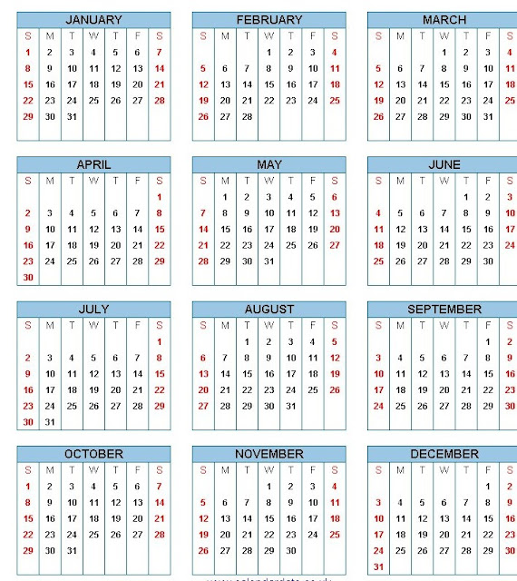 calendar to write on