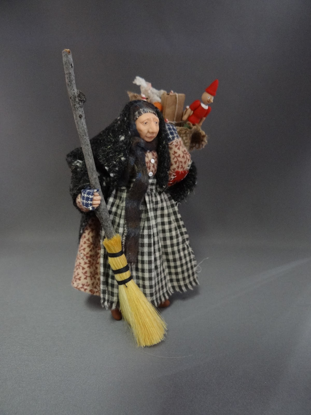 From the Studio of Pat Benedict: My La Befana Miniature Doll for 2012