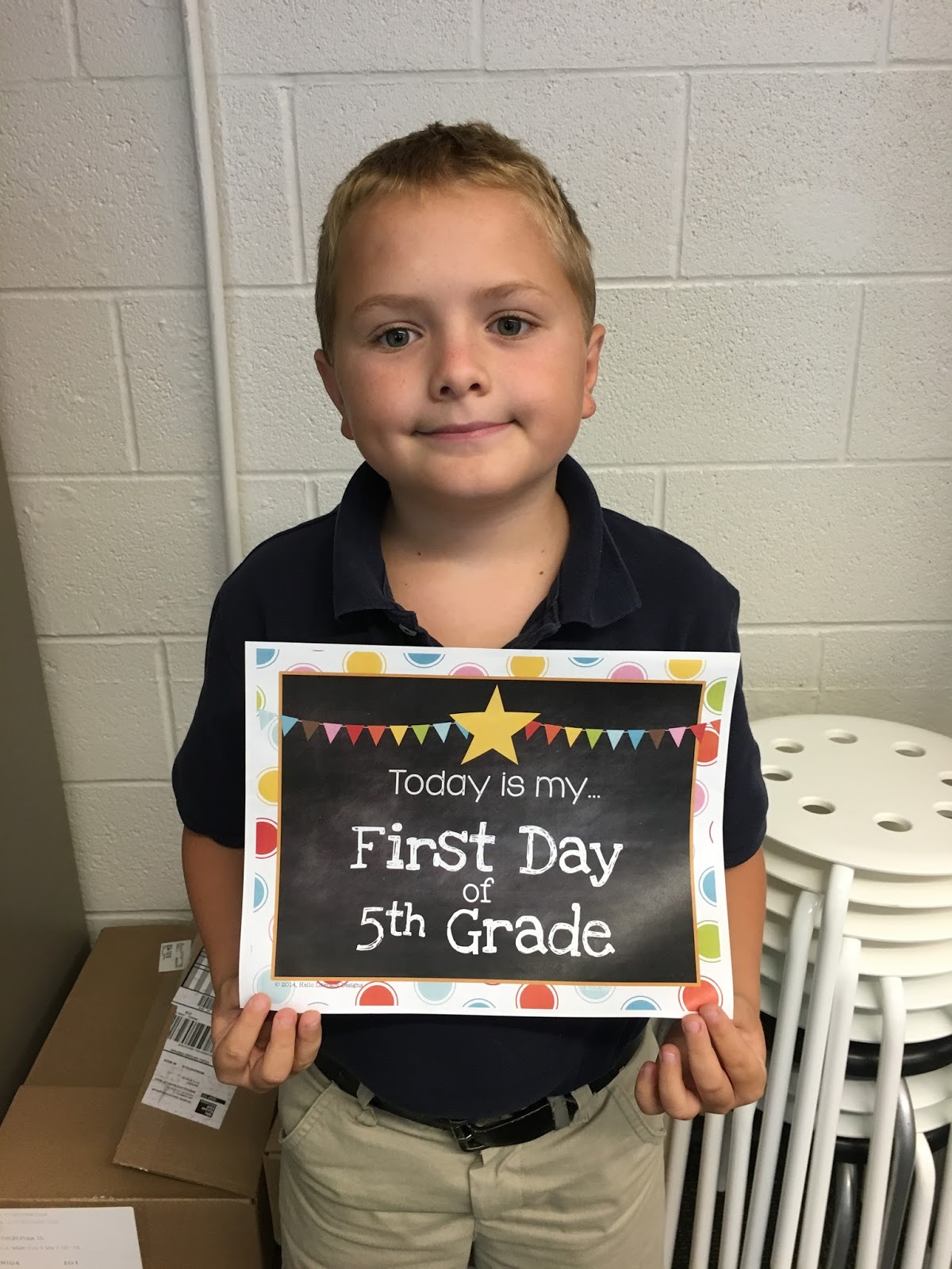 Essay on my first day of my fifth grade school year image