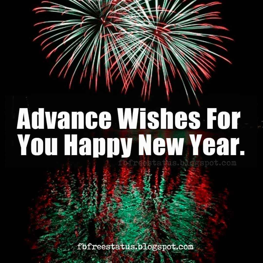 Advance Happy New Year Wishes