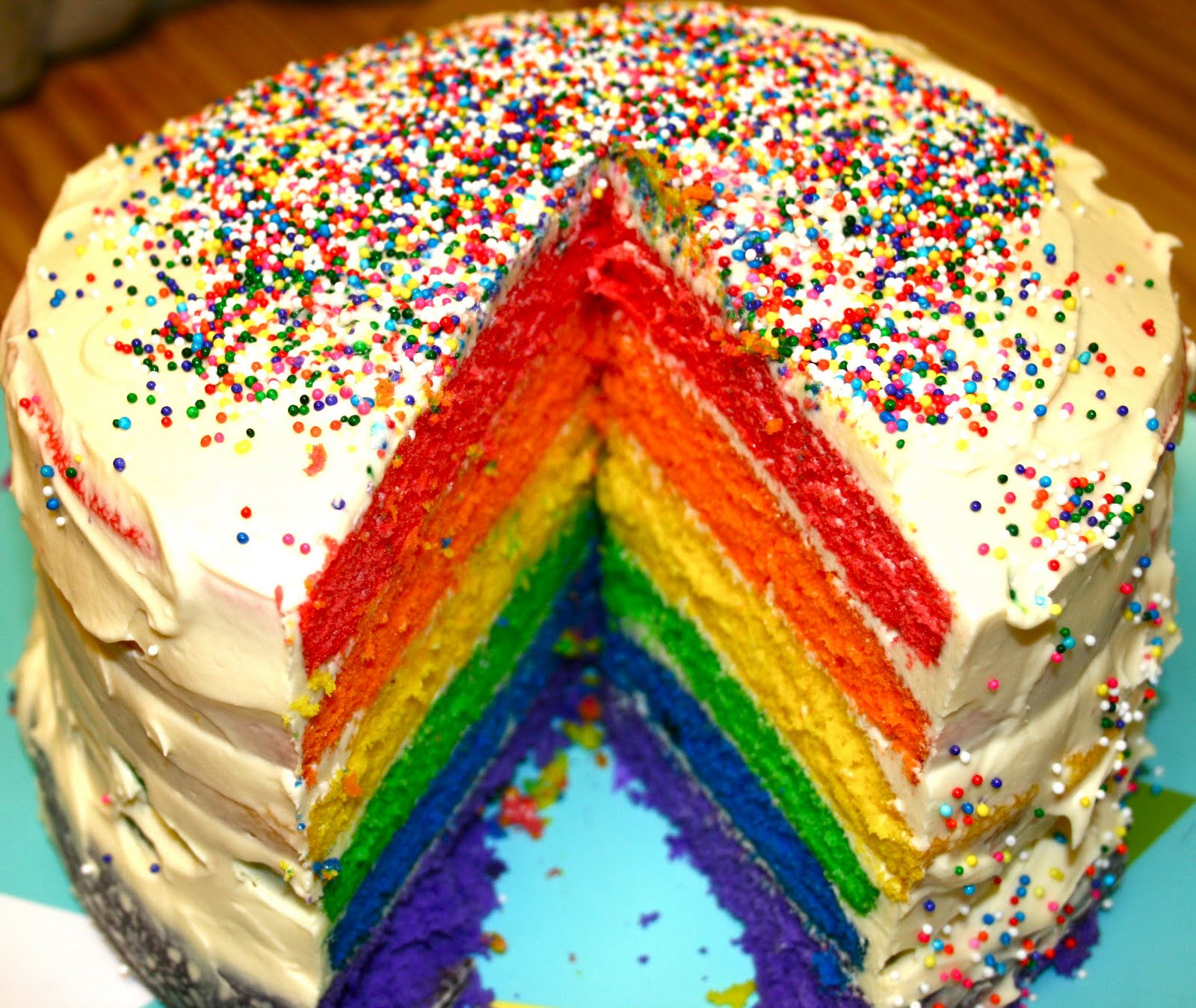 Sprinkle Rainbow Cake Recipe Sprinkle Rainbow Cake Recipe