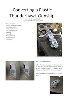 WarLlama 40k: How to build a kit-bashed Thunderhawk Gunship.