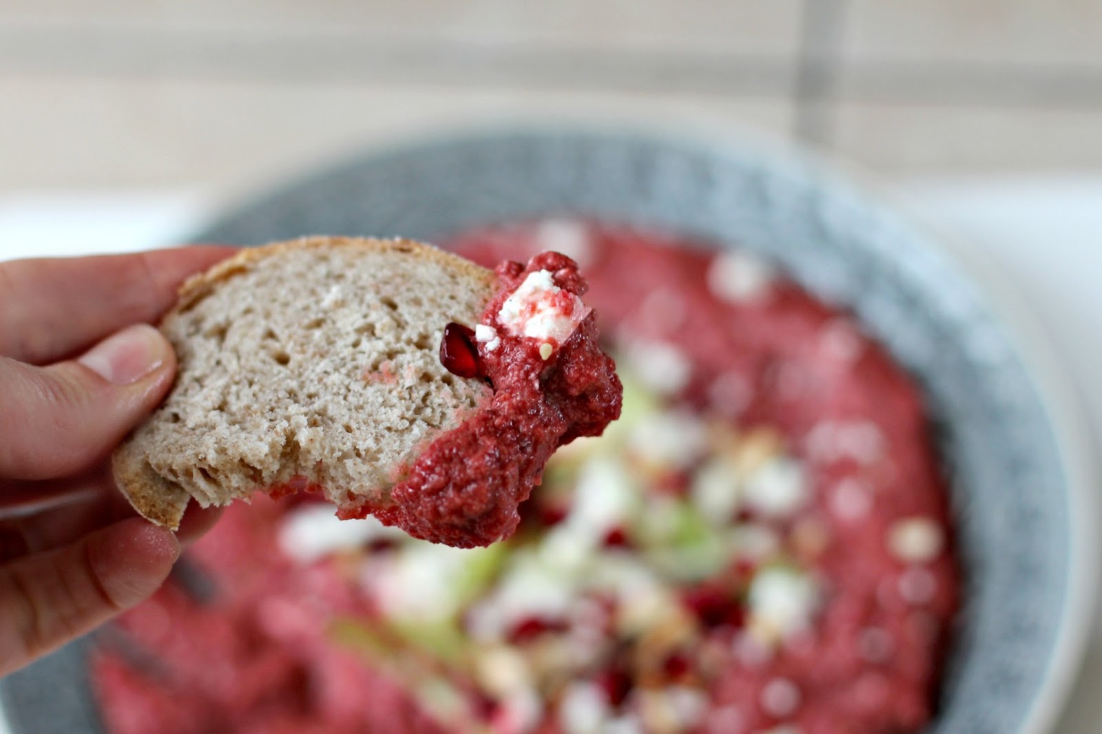 Milk and Honey Pureed Beetroot with Yoghurt and Za'atar