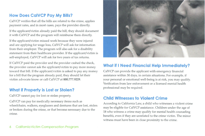 OC Community Resources: California Victim Compensation Program
