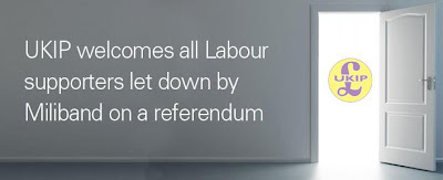 UKIP welcomes all Labour supporters let down by Miliband on a referendum