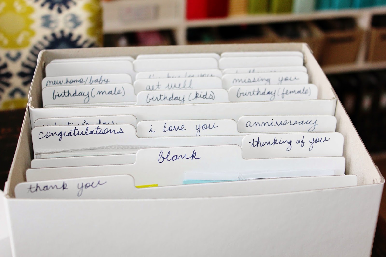 Toni From Designs Crafty Organization Thursdays Card Organization