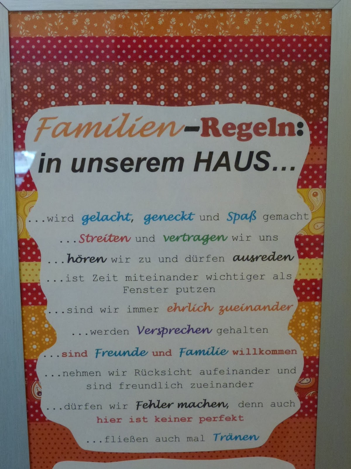 INFO Familienregeln