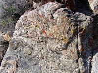 Metamorphic rock on Black Rock Canyon Trail, Joshua Tree National Park