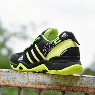 Sepatu Tracking Adidas AX2 Hitam Hijau [AX2-804]