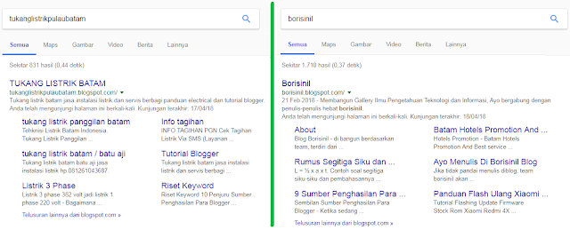 Site link di hasil pencarian site link di hasil pencarian