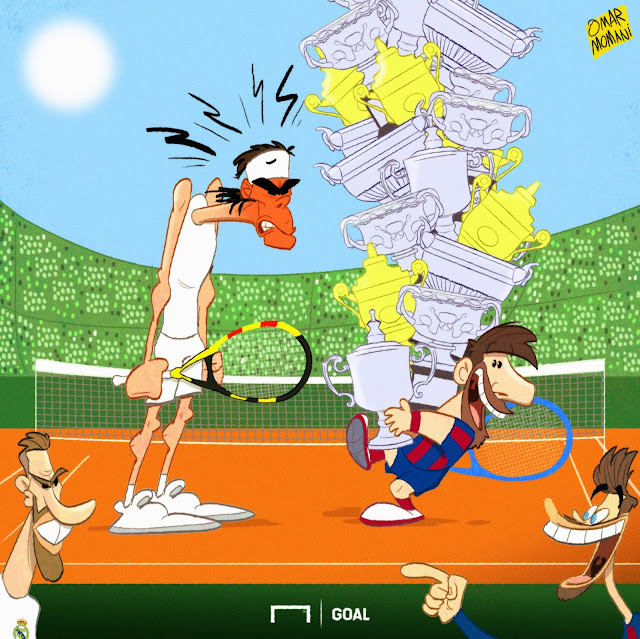 Messi playing tennis