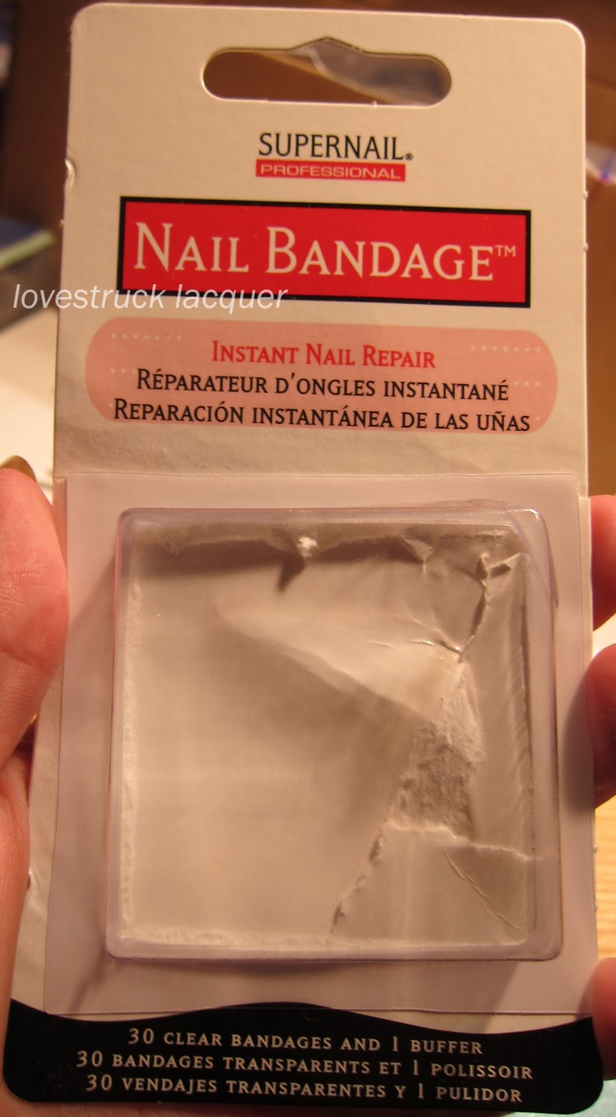 Lovestruck Lacquer Supernail Nail Bandage review