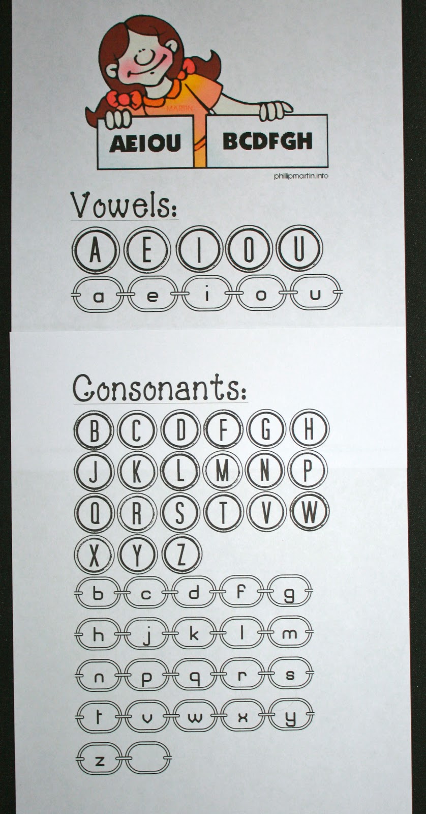 Classroom Freebies: Vowels and Consonants Anchor Chart