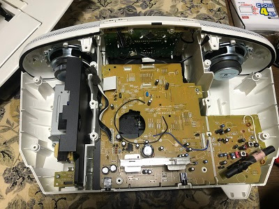 PanasonicのCDラジカセ RX-D45 分解