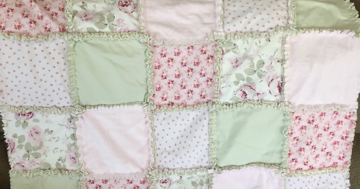 Deerecountry Quilts : Shabby Chic Roses Rag Quilt