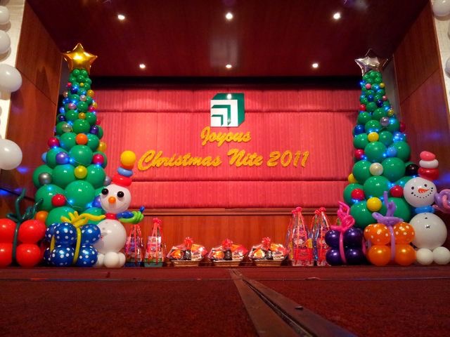  Dekorasi Natal dekorasi balon dan dekorasi 3D Natal 