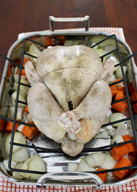 Whole Roast Chicken Dinner - Brined, Stuffed and Rubbed for Ultimate Flavor and Juiciness. Perfect Sunday Dinner.