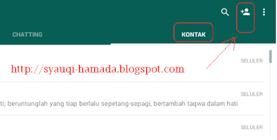 menambah kontak whatsapp