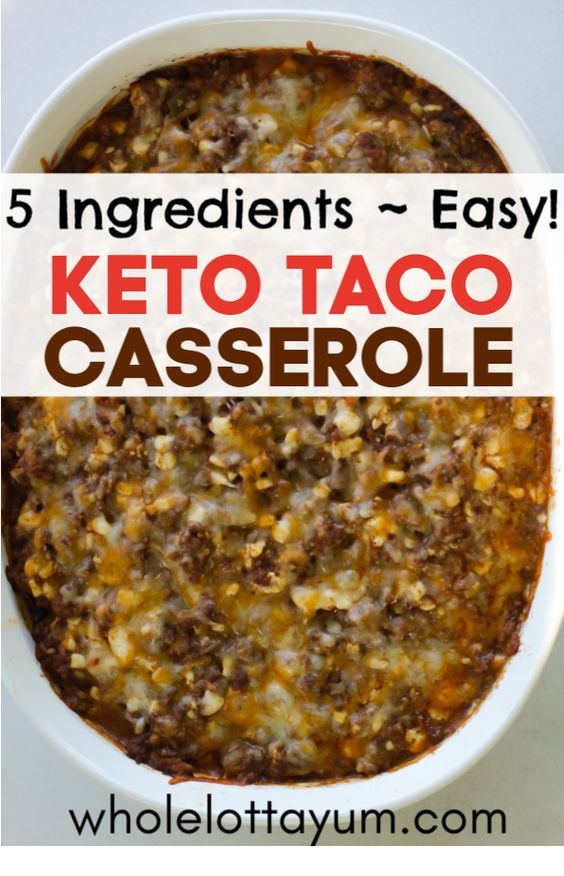 Keto Taco Casserole
